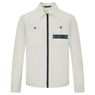 ORRDT澳林丹顿男款夹克衫薄款工装翻领外套春夏新款时尚休闲上衣