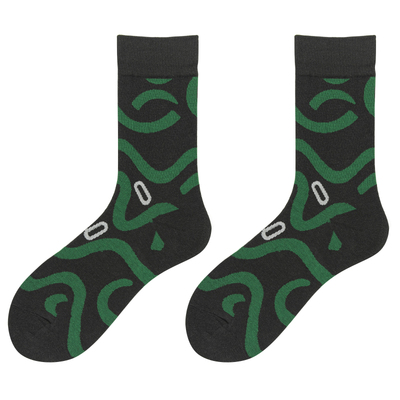 不会丢的袜子男女款创意条纹长袜