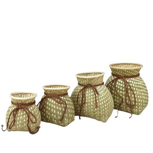 加厚采茶竹篓摘茶叶篓子竹编制品专用采茶叶的篮子儿童小背篓鱼篓