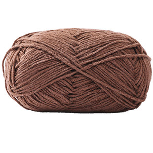 麦线线4股牛奶棉毛线团棉线勾手工diy钩针编织四股钩织精梳棉毛线