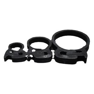 黑色塑料喉箍卡箍强力管夹抱箍卡夹塑料管箍塑料紧固件水管夹箍圈