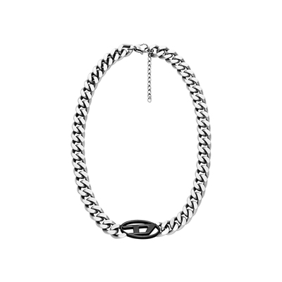 DIESEL男女同款OVAL D粗链条时尚项链DX1635
