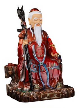月老星君神像月下老人像居家红娘牵红线家用供奉姻缘佛像树脂摆件