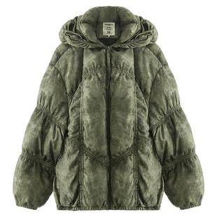 COCOBELLA可溯源安心羽绒服新国标90绒绗线晕染面包服DC0002-3