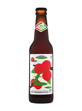 新品！赤耳酿造 杨梅优格酸乳味 配制酒 精酿啤酒 瓶装330ml