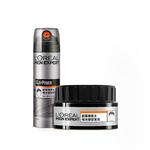 欧莱雅男士哑光喷雾持久定型造型三孔喷雾塑型发蜡套装男自然蓬松