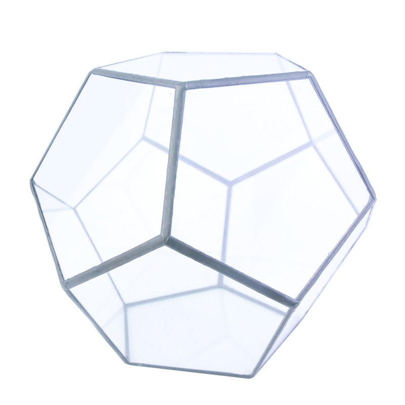 足球异形几何摆件苔藓植物花盆玻璃花房微景观桌面摆件创意礼物批