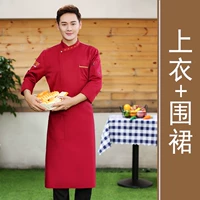 Красный топ + фартук