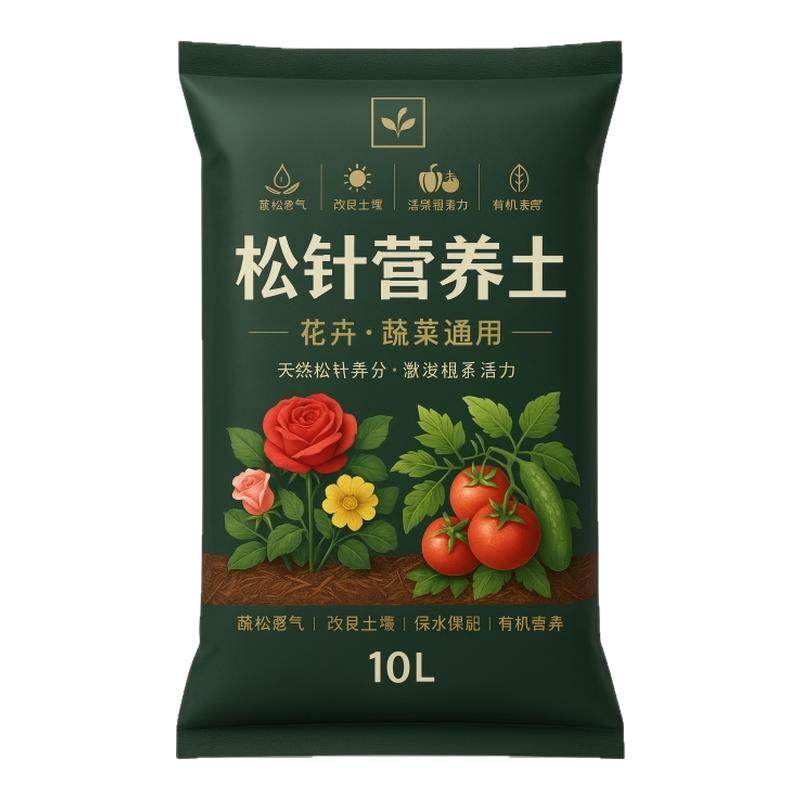 天然松针腐殖土腐叶土发酵腐熟兰花多肉专用营养土养花专用通用土
