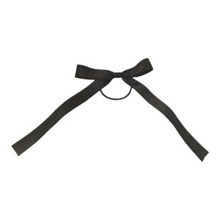 黑色蝴蝶结飘带发圈女丝带绑发麻花辫发饰2025新款扎头发头绳发绳