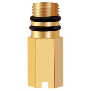 冷热水龙头改单冷水龙头堵头改装单孔软管进水口堵塞铜闷头配件