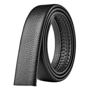 真皮皮带男不带头自动扣腰带2023新款韩版商务休闲纯牛皮无头裤带