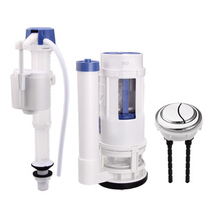坐便器抽水马桶水箱配件排水阀进水上水阀冲水器按钮双按通用全套