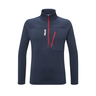 MILLET觅乐SENECA系列户外徒步男士半拉链保暖抓绒衫 MIV10250