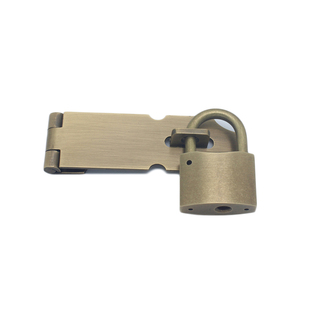 全铜锁扣简约房门搭扣仿古木门加厚门锁单扇门防盗门扣挂锁90度