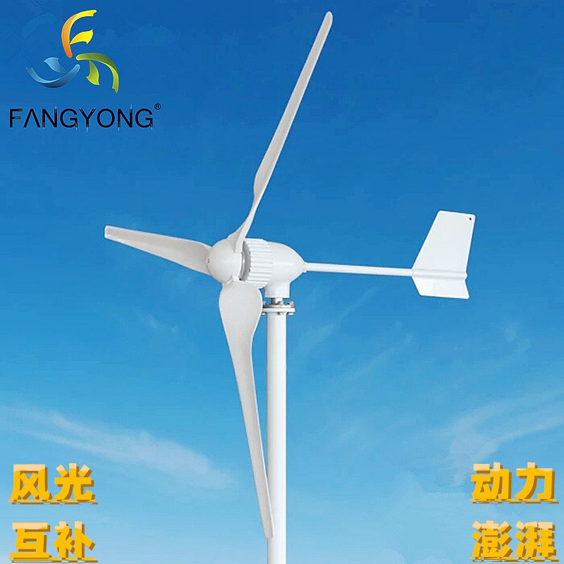 安徽厂家风力发电机FD1000W48v220v草原型家用养殖提水监控基站