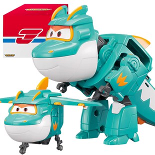 奥迪双钻超级飞侠大壮恐龙可变形玩具机器人大号儿童正版玩偶机甲