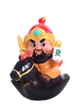 武财神盲盒关公招财工位玄学摆件