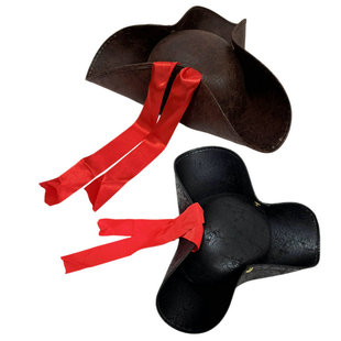 派对舞会道具加勒比海盗帽子杰克斯派洛船长帽海盗头饰品