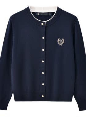 【多色】保罗彼得春季新款女士针织开衫圆领打底衫毛衣UKECZ00161