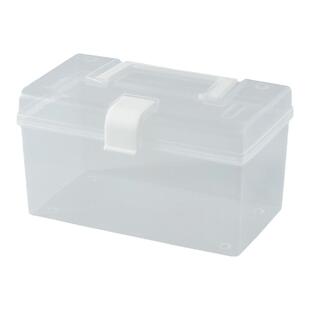 ins透明手提盒学生桌面整理盒家用药盒美术生工具箱大号小号简约