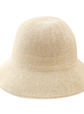 网红草编帽透气女韩版夏防晒太阳