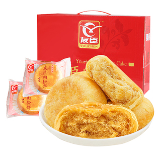 友臣肉松饼500g早餐面包糕点速食网红礼盒年货小零食休闲小吃食品