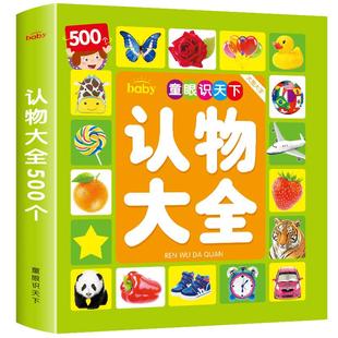 认物大全 宝宝看图识物绘本儿童早教启蒙认知书0-1-2-3岁婴幼儿认识动物水果蔬菜幼儿益智图书适合一周岁两三岁婴儿看的书识字读物