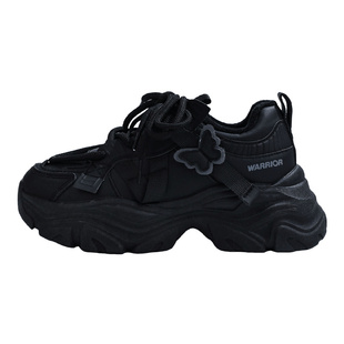 回力加绒老爹鞋女款冬季保暖厚底百搭休闲鞋子2025新款蝴蝶增高鞋