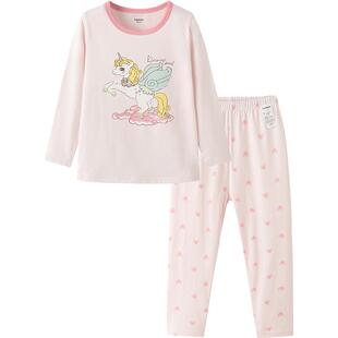 巴拉巴拉儿童内衣套装男童女童睡衣春秋季款童装小童宝宝秋衣秋裤