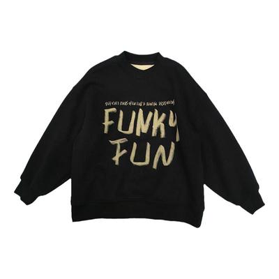 edo一度秋冬中性款加绒文艺卫衣