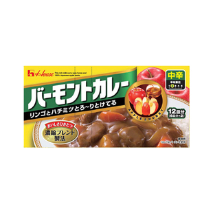 原装进口日本咖喱 好侍蜂蜜苹果咖喱230g佛蒙特咖喱块浓厚 百梦多