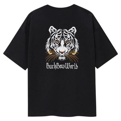 春夏季男可变色虎头圆领短袖T恤