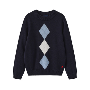 Polowalk童装 男童针织衫儿童毛衣2026秋冬新款上衣休闲打底衫