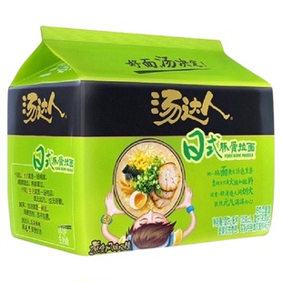 统一汤达人日式豚骨拉面免煮速食方便面泡面汤头浓郁豚骨秘汤汤料