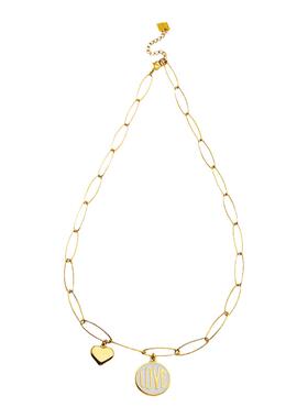 欧美宫廷镀金珍珠母贝吊坠