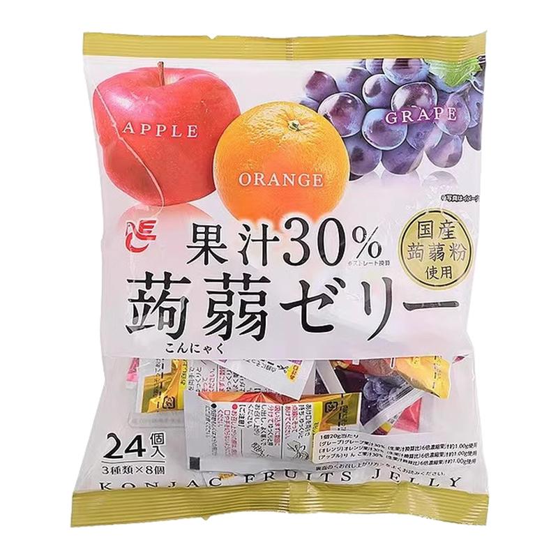 3包包邮日本爆款ACE艾斯什锦果味蒟蒻果冻多种口味混装营可吸480g