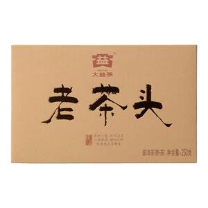 大益2018年老茶头砖茶熟茶250g