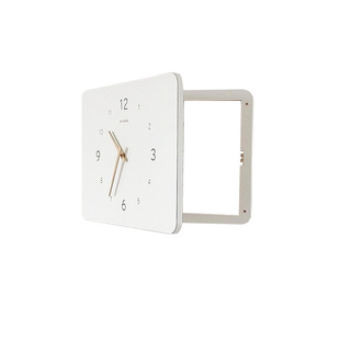 北欧风电表箱装饰画带钟表竖款时钟空气开关电闸配电箱遮挡免打孔