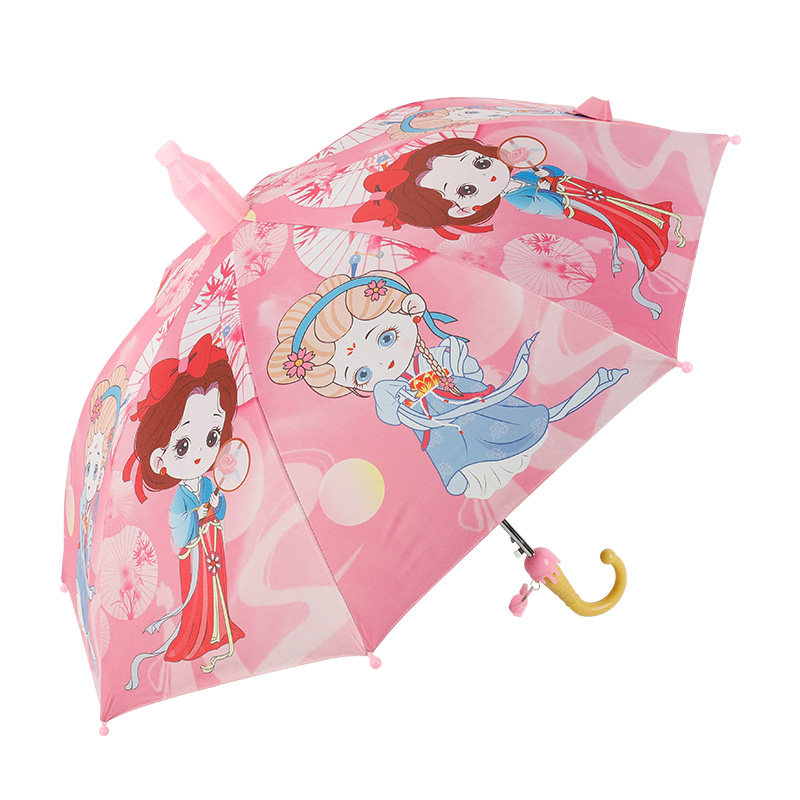 中国风防晒自动儿童雨伞