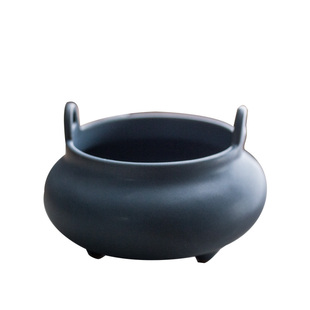 香炉陶瓷室内供奉家用室内仿古盘香檀香炉线香炉香插插熏香炉摆件