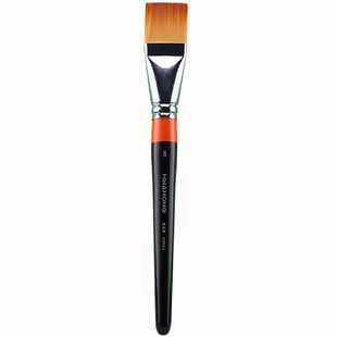 韩国HwaHong华虹水彩笔948系列油画笔勾线笔3号刷6号美术遮瑕刷华红遮瑕刷扁头粉底刷华宏水粉笔平头尼龙画笔