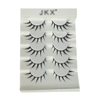 大恶魔浓密假睫毛硬梗交叉欧美芭比大眼尖尾夸张眼睫毛卷翘狐系睫