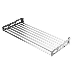 不锈钢镂空方管置物架厨房微波炉置物架大承重多功能打孔上墙架子