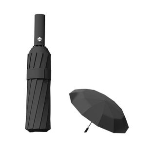 自动雨伞加固两用24骨晴雨抗风特大号男三折叠伞2025双层手动结实