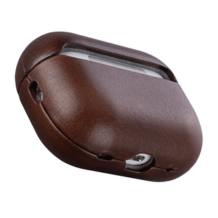 Trogonic特酷客适用airpodspro3保护套苹果airpods4真皮pro2霍尔文牛皮保护壳带皮质三代皮套男小众耳机皮套