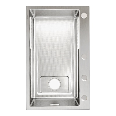 特厚5MM集渣米粒304不锈钢大单槽