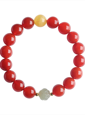 马年本命年手链女生和田玉手串