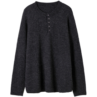 无谓慵懒风毛衣女长袖2025秋季新款宽松针织衫内搭打底衫外穿上衣