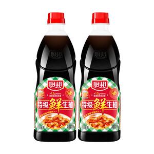 厨邦特级鲜1.06kg*2生抽特级酱油